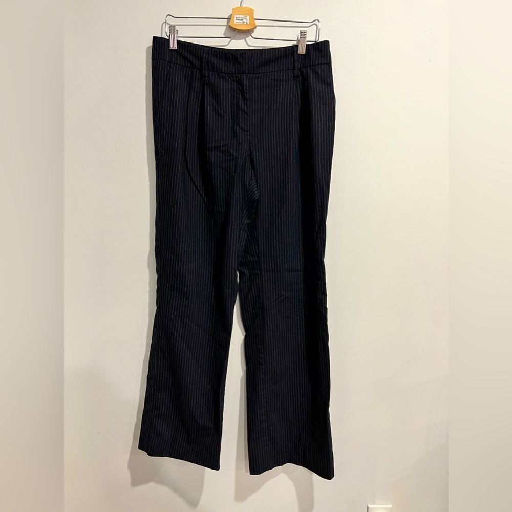 Valentino RED size 12 blank pinstripe dress pants